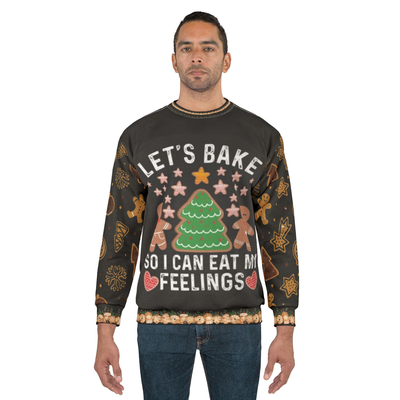 Gingerbread cookies Unisex Sweatshirt (AOP)