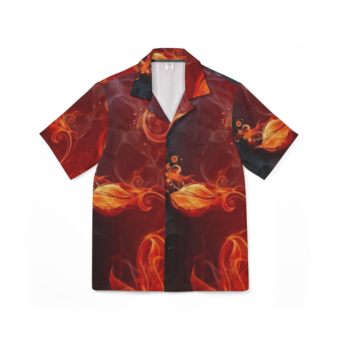 Orange Hawaiian Camp Shirt (AOP)