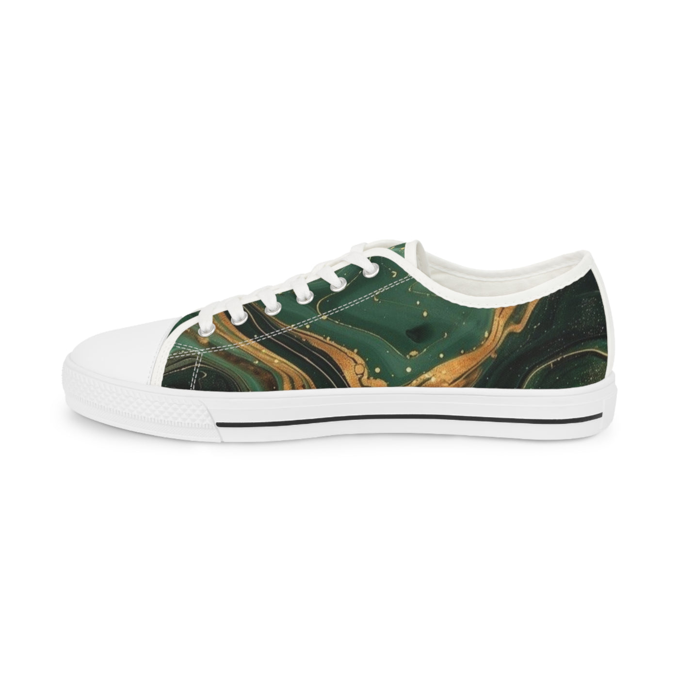 Green Men's Low Top Sneakers