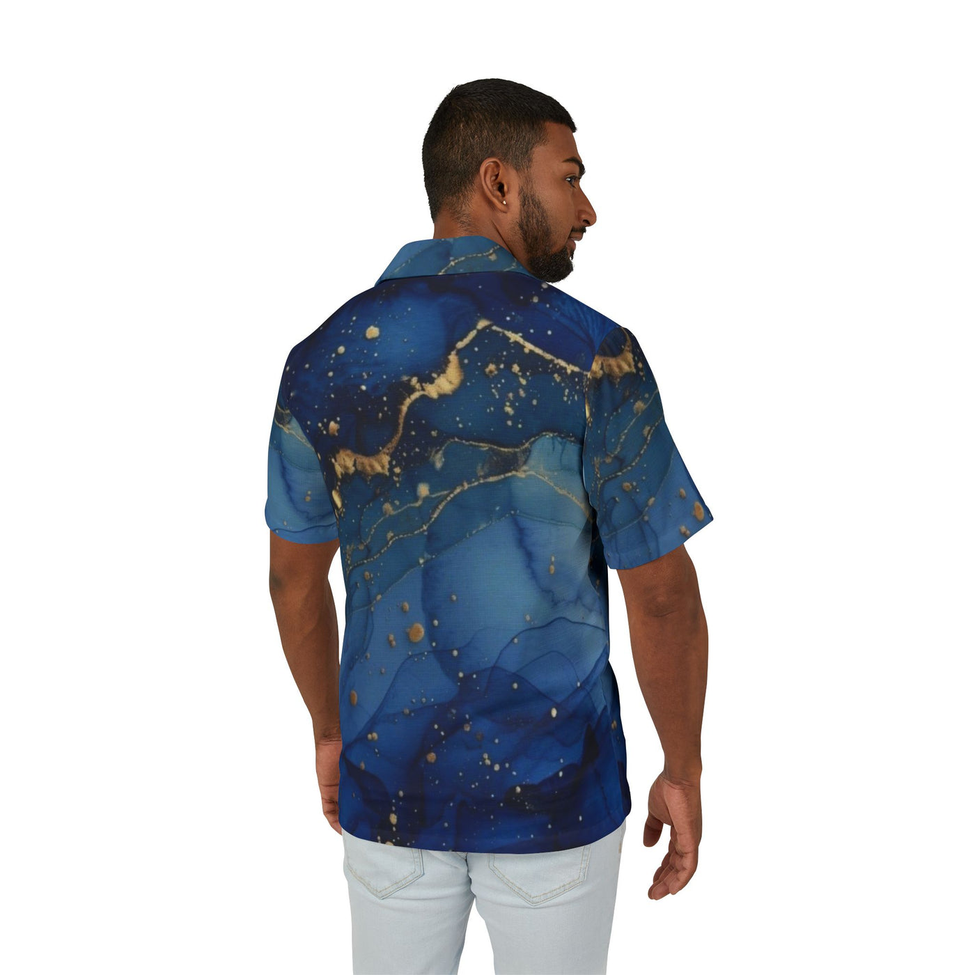 Blue Hawaiian Camp Shirt (AOP)