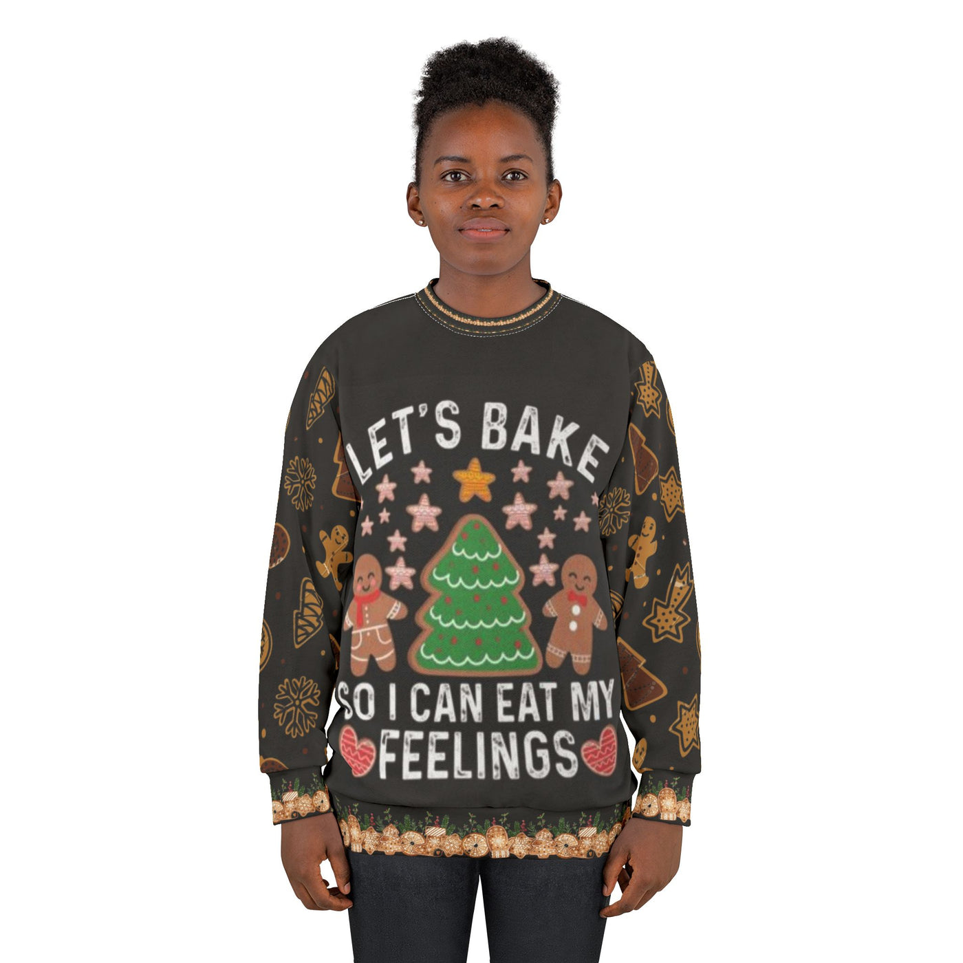 Gingerbread cookies Unisex Sweatshirt (AOP)