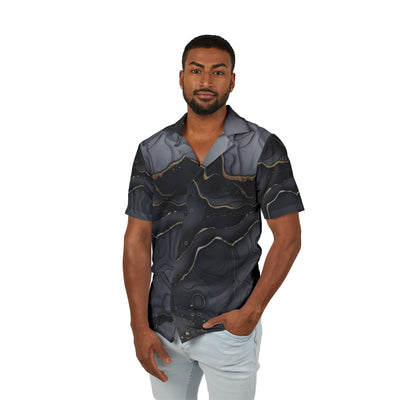 Gray Hawaiian Camp Shirt (AOP)