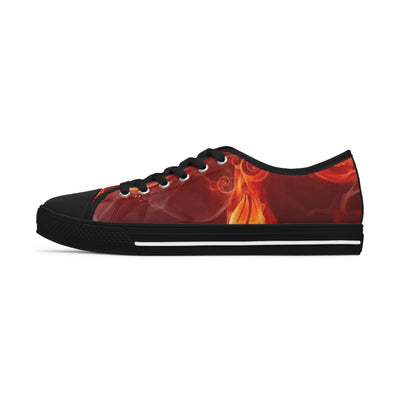 Red/Orange Women's Low Top Sneakers