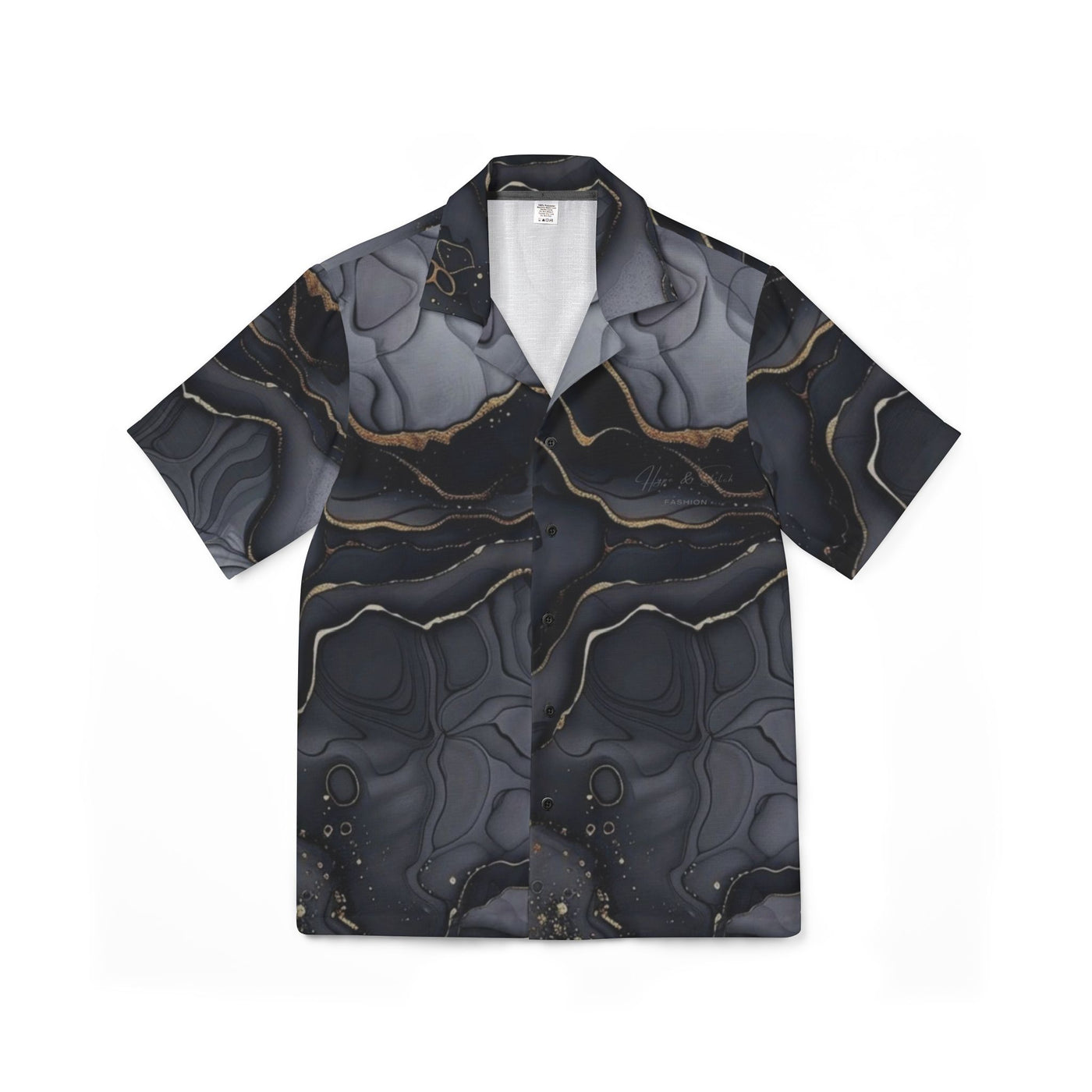 Gray Hawaiian Camp Shirt (AOP)