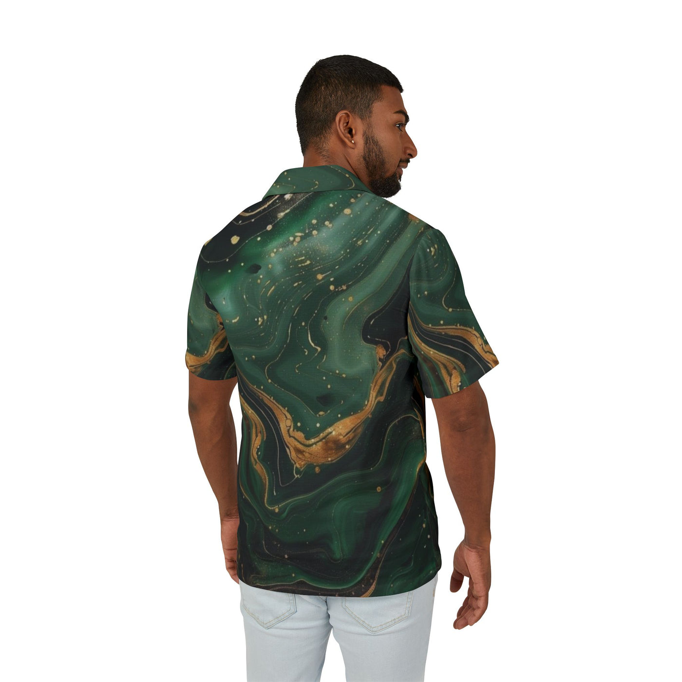 Green Hawaiian Camp Shirt (AOP)