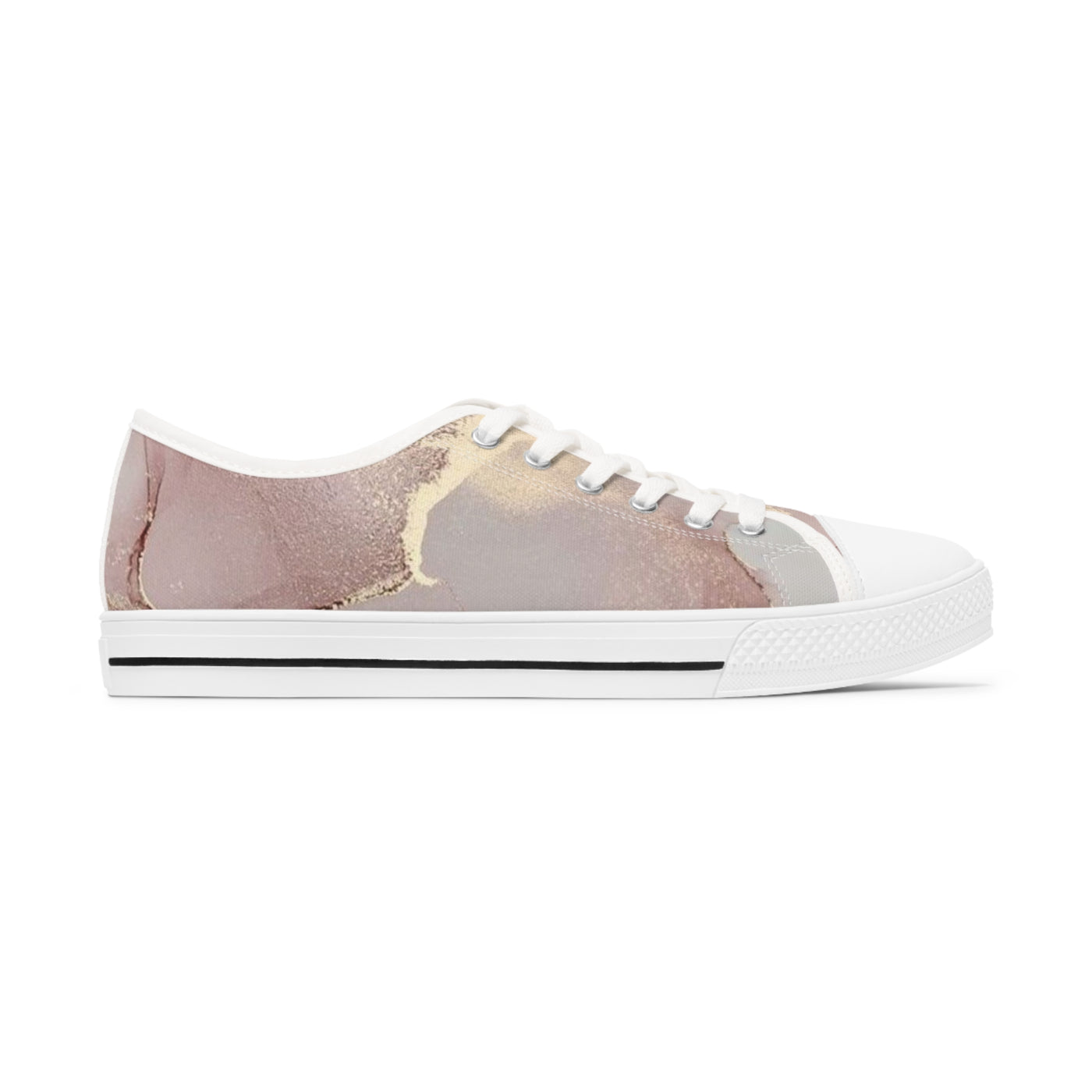 Pink/Grey Women's Low Top Sneakers