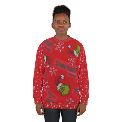 Merry Grinchmas! Unisex Sweatshirt (AOP)