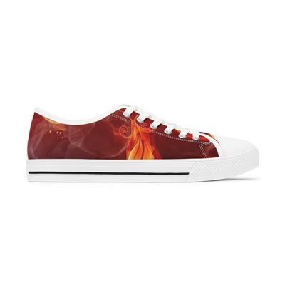 Red/Orange Women's Low Top Sneakers