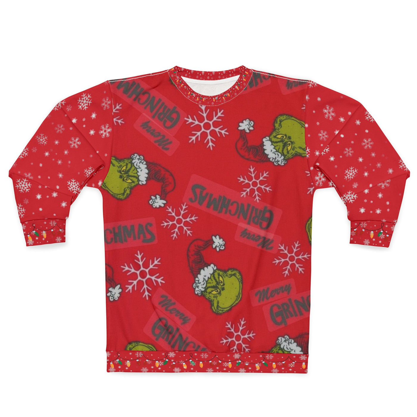 Merry Grinchmas! Unisex Sweatshirt (AOP)